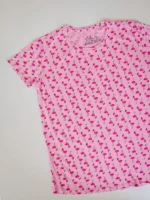 تیشرت شلوارک H&M طرح فلامینگو صورتی کد 3006